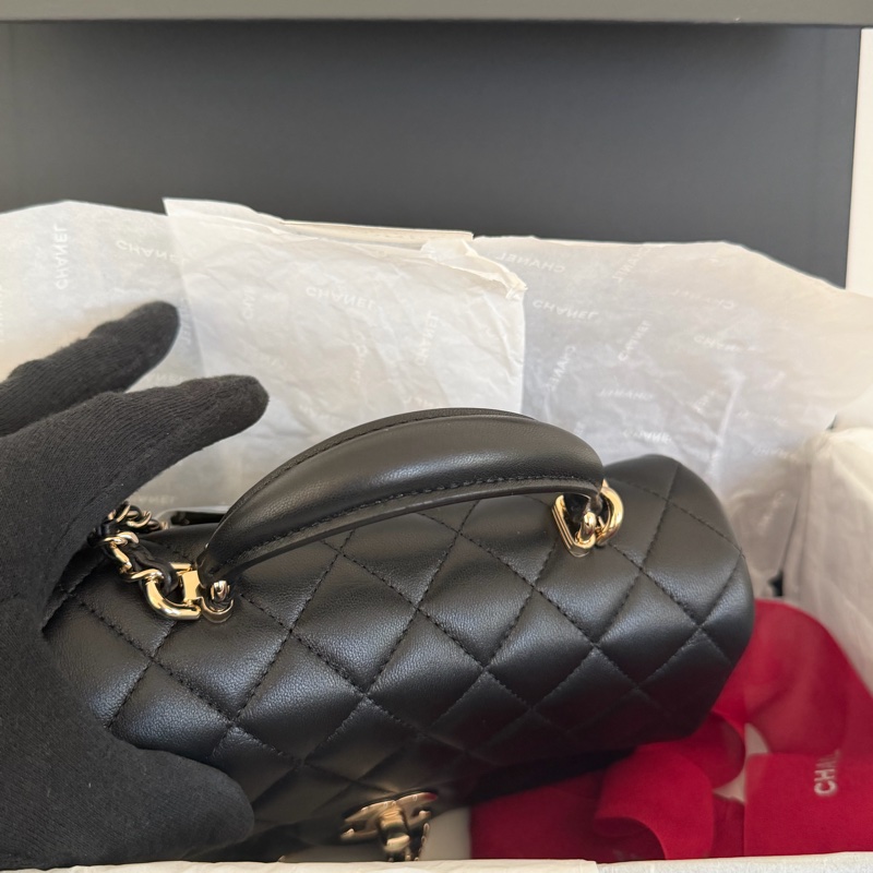 #全網最便宜 Chanel CF20 Handle 羊皮 全新閑置-9