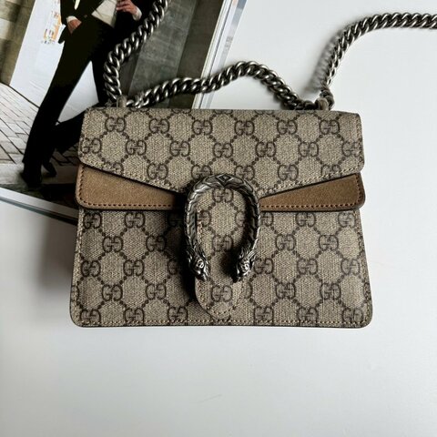 ✨經典款必買 GUCCI 烏木色咖色酒神包