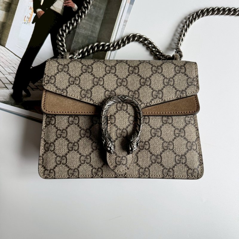 ✨經典款必買 GUCCI 烏木色咖色酒神包-0