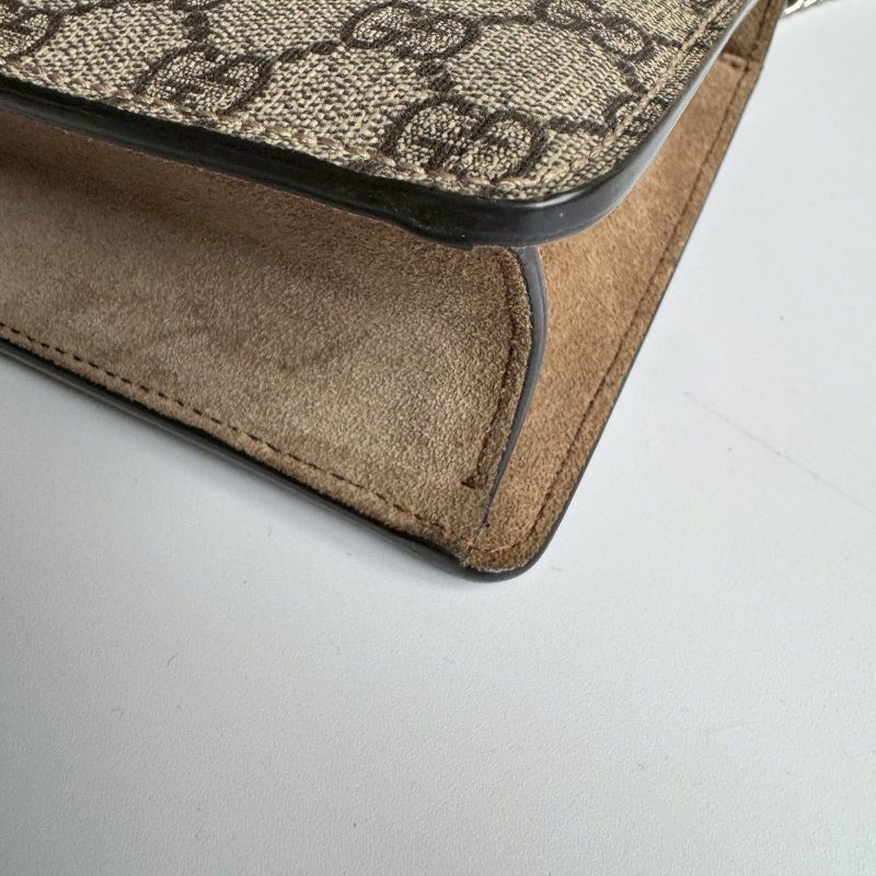 ✨經典款必買 GUCCI 烏木色咖色酒神包-4