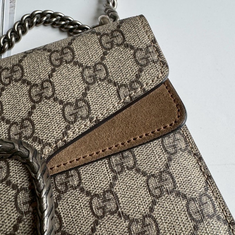 ✨經典款必買 GUCCI 烏木色咖色酒神包-6