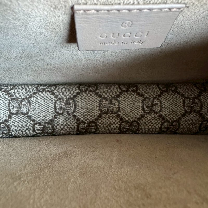 ✨經典款必買 GUCCI 烏木色咖色酒神包-15