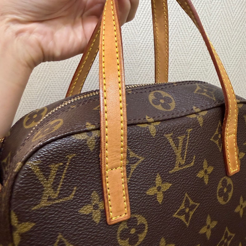 LV 原花Spontini金釦手提斜背豆腐包M47500-1