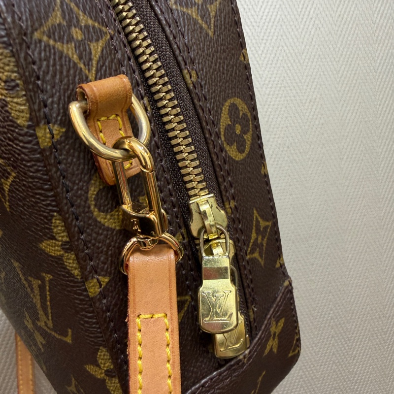LV 原花Spontini金釦手提斜背豆腐包M47500-6