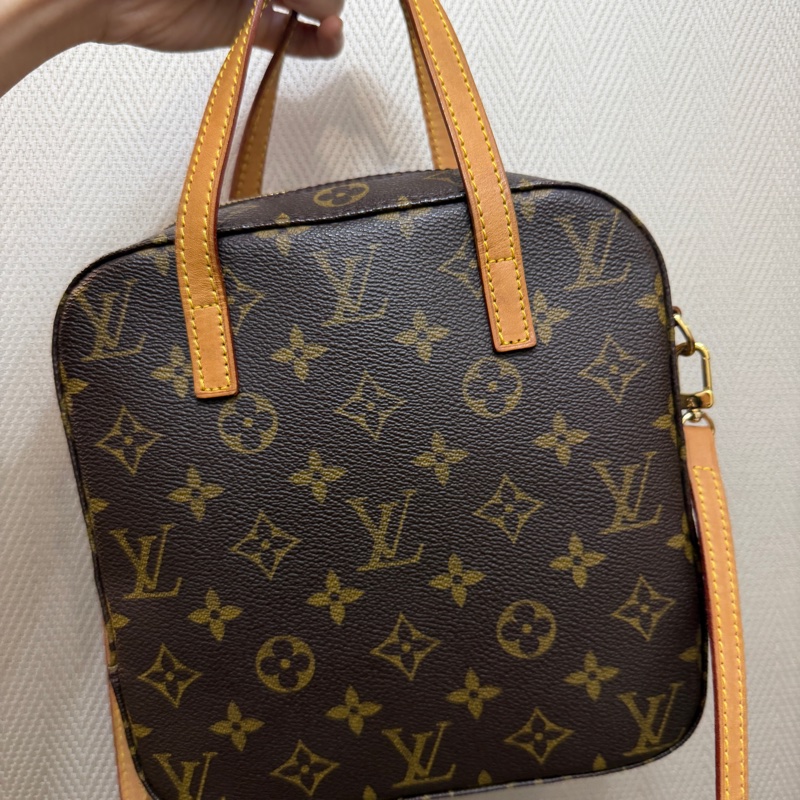 LV 原花Spontini金釦手提斜背豆腐包M47500-7