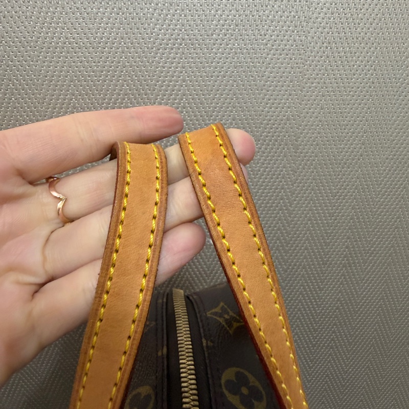 LV 原花Spontini金釦手提斜背豆腐包M47500-10