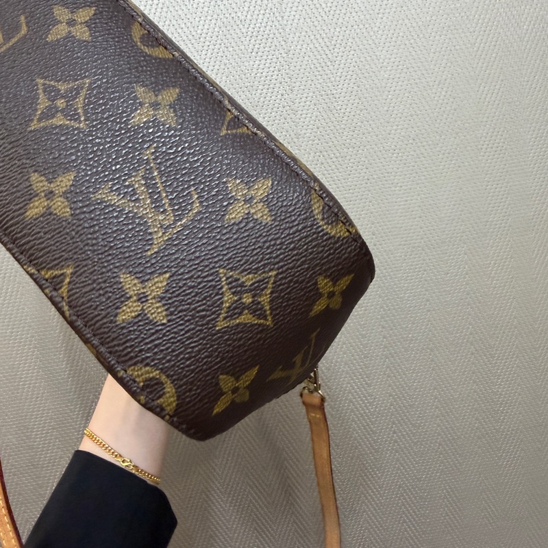 LV 原花Spontini金釦手提斜背豆腐包M47500-13