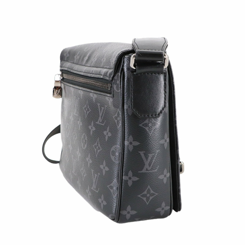 路易威登 (Louis Vuitton) Monogram Eclipse District PM NV3 黑色肩背包 M46255 RFID-2