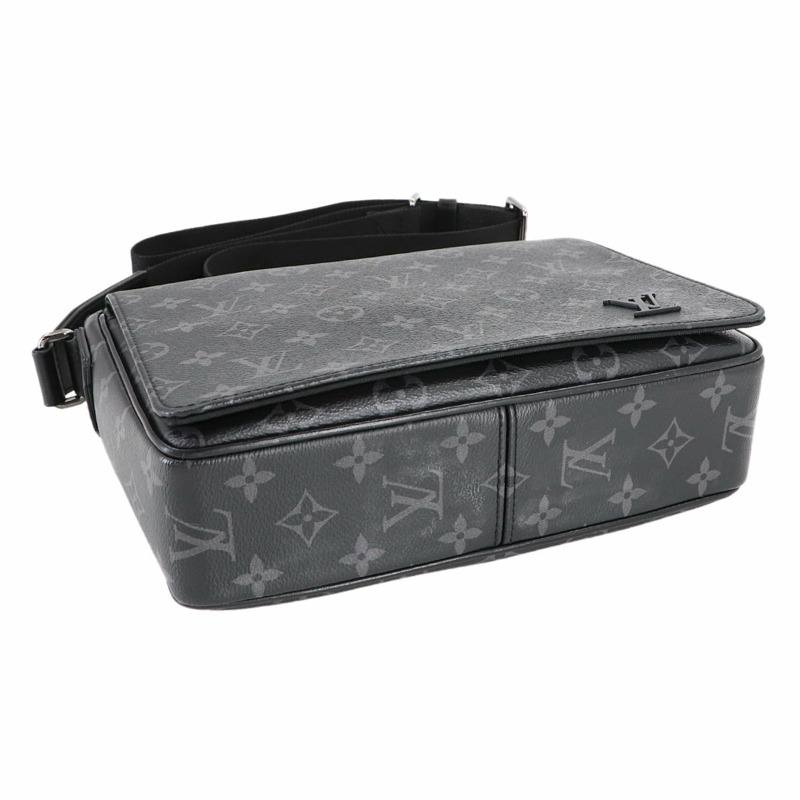 路易威登 (Louis Vuitton) Monogram Eclipse District PM NV3 黑色肩背包 M46255 RFID-3