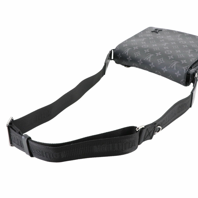 路易威登 (Louis Vuitton) Monogram Eclipse District PM NV3 黑色肩背包 M46255 RFID-4