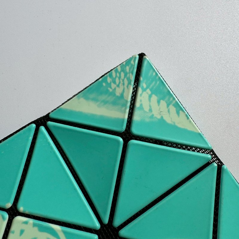 🥰外出隨手帶 Issey Miyake BAO BAO Tiffany綠藍幾何圖6x6手提包-6