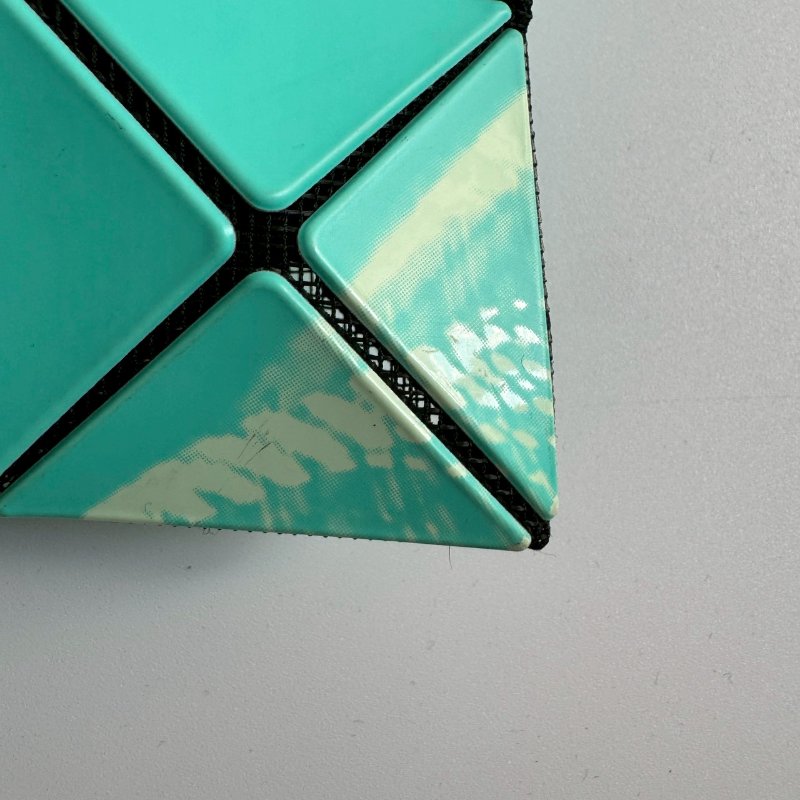 🥰外出隨手帶 Issey Miyake BAO BAO Tiffany綠藍幾何圖6x6手提包-14