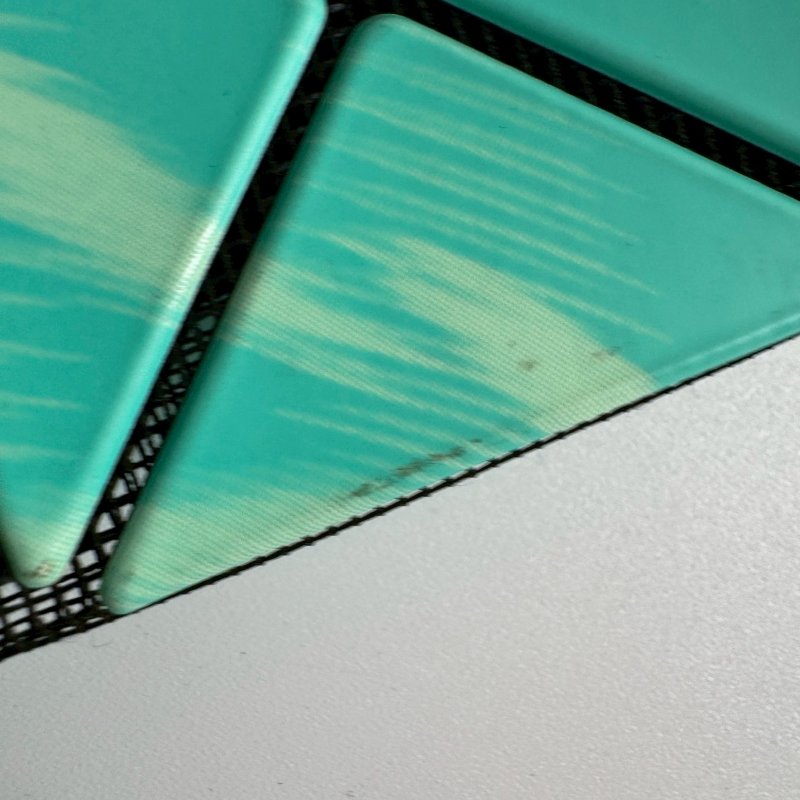 🥰外出隨手帶 Issey Miyake BAO BAO Tiffany綠藍幾何圖6x6手提包-15