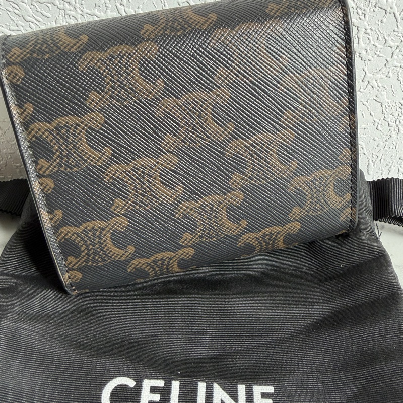 Celine 老花凱旋門三折短夾-1