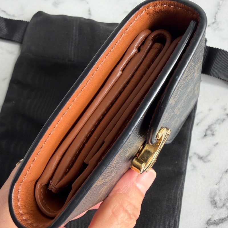 Celine 老花凱旋門三折短夾-2