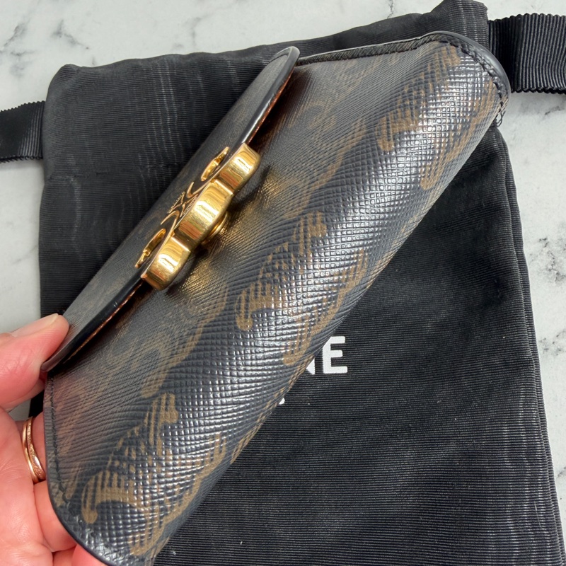 Celine 老花凱旋門三折短夾-5