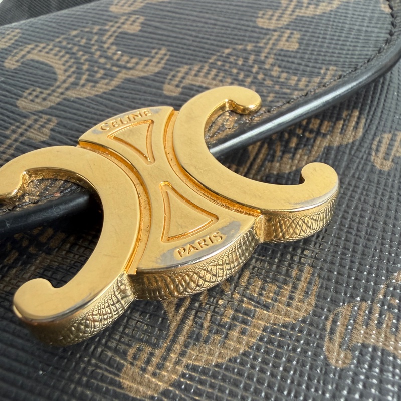 Celine 老花凱旋門三折短夾-10