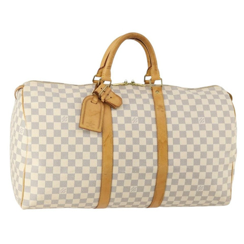 路易威登 Damier Azur Keepall 50 波士頓包 N41430 LV Auth 172787A