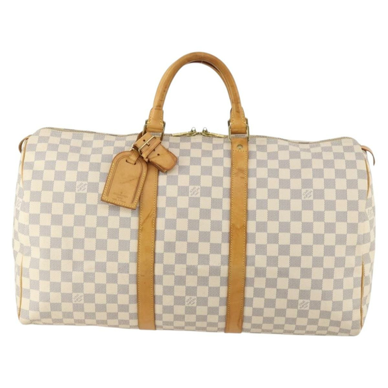 【日本直送】路易威登 Damier Azur Keepall 50 波士頓包 N41430 LV Auth 172787A-12