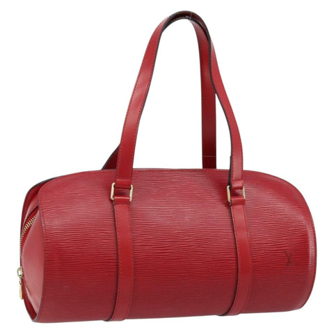 路易威登 Epi Soufflot 手提包紅色 M52227 LV 正品 ARZ055V