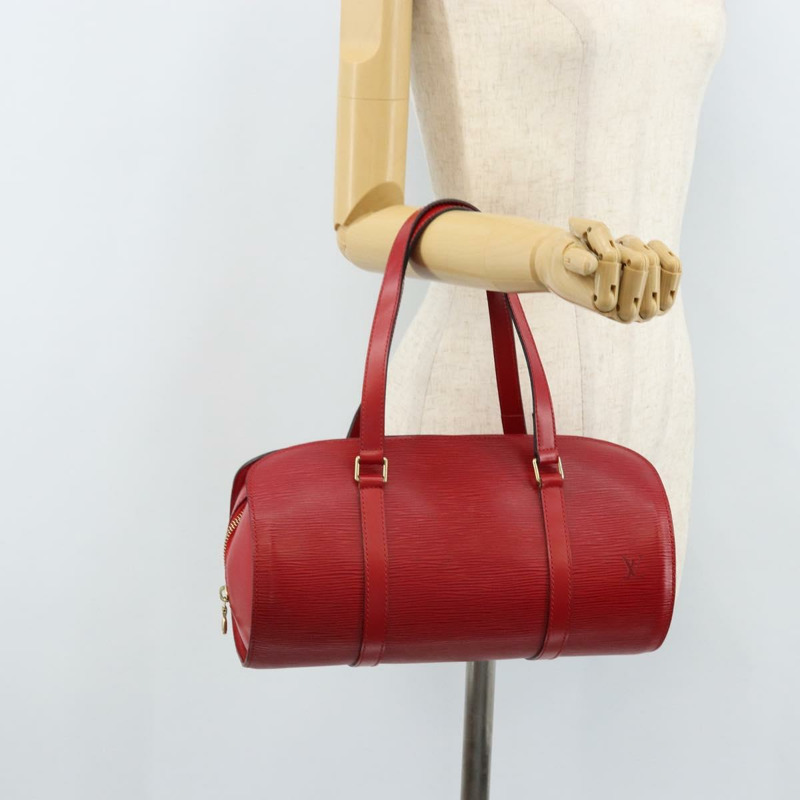 【日本直送】路易威登 Epi Soufflot 手提包紅色 M52227 LV 正品 ARZ055V-21