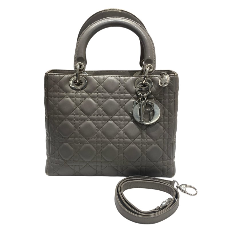 DIOR 迪奧 LADY DIOR 中號 CAL44551 灰色-0