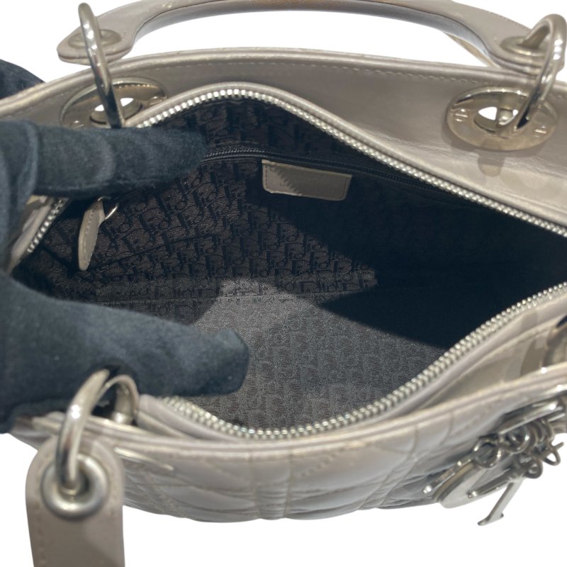 DIOR 迪奧 LADY DIOR 中號 CAL44551 灰色-15