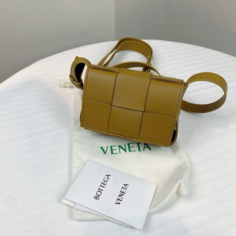 葆蝶家/Bottega Veneta 暗黄色 12.5*5*9-0