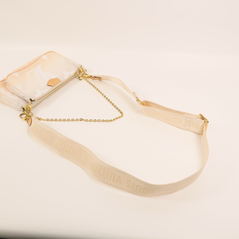 LOUIS VUITTON Monogram Giant Multi Pochette Accessoires金扣手挽肩背兩用袋-7