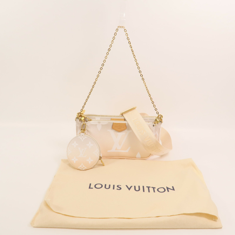 LOUIS VUITTON Monogram Giant Multi Pochette Accessoires金扣手挽肩背兩用袋-9