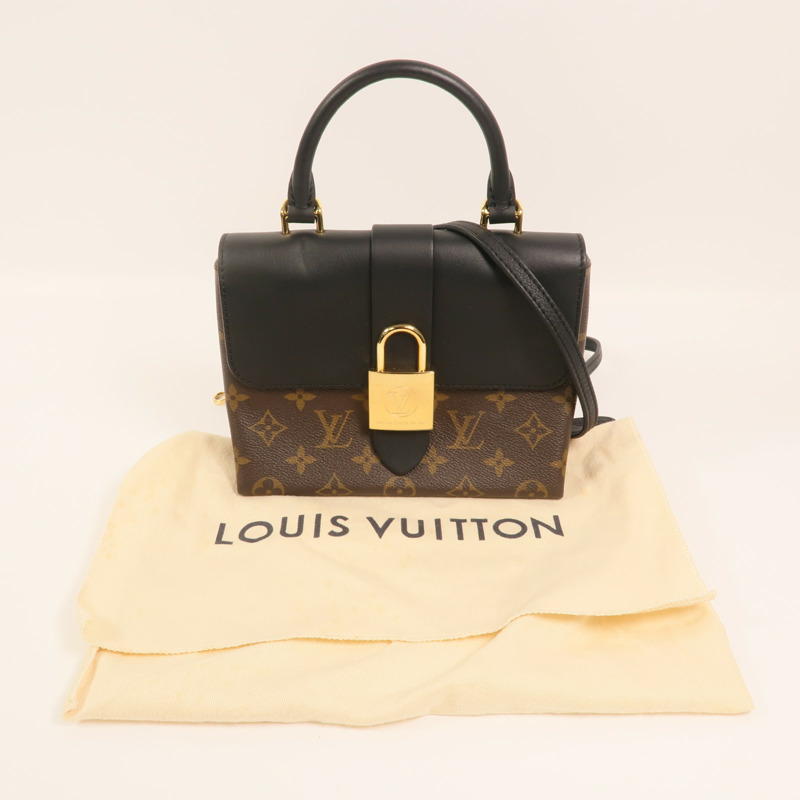 LOUIS VUITTON Monogram Locky BB金扣手挽肩背兩用袋-8