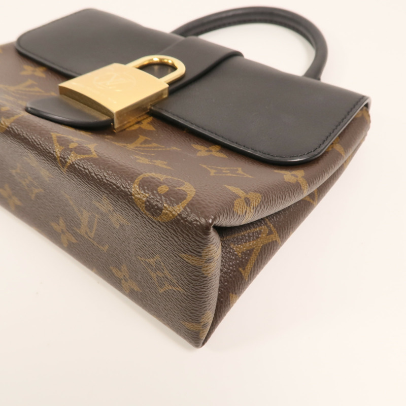 LOUIS VUITTON Monogram Locky BB金扣手挽肩背兩用袋-9