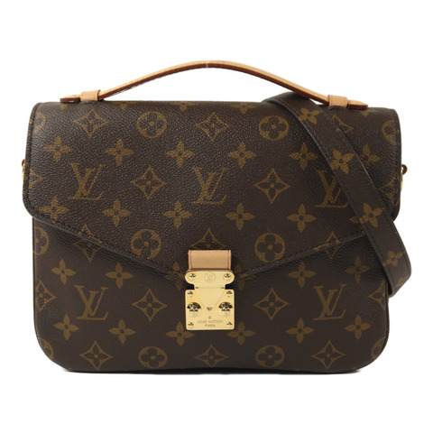 LOUIS VUITTON Monogram Pochette Metis MM金扣手挽肩背兩用袋