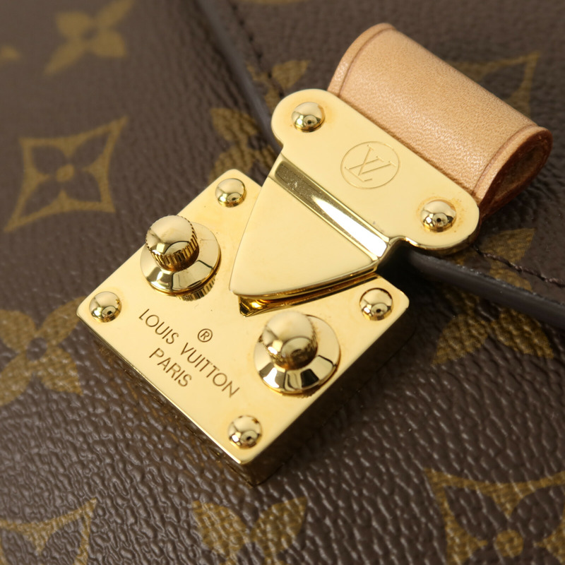 LOUIS VUITTON Monogram Pochette Metis MM金扣手挽肩背兩用袋-10