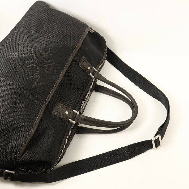 LOUIS VUITTON Damier Geant Albatross銀扣手挽肩背兩用袋-7