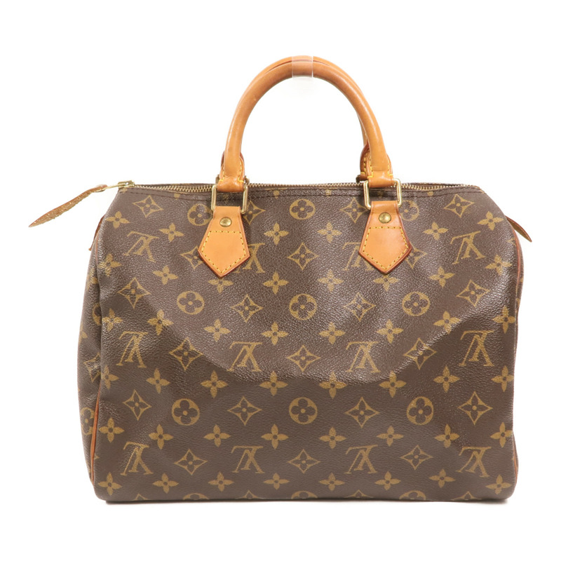 LOUIS VUITTON Monogram Speedy 30金扣手挽袋-1