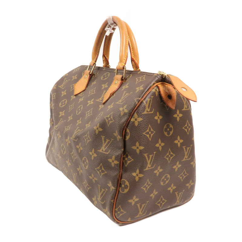 LOUIS VUITTON Monogram Speedy 30金扣手挽袋-2