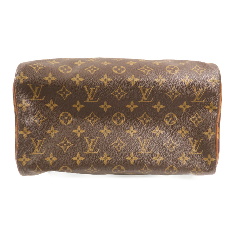 LOUIS VUITTON Monogram Speedy 30金扣手挽袋-3