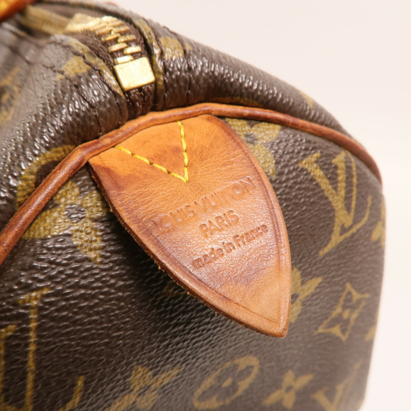 LOUIS VUITTON Monogram Speedy 30金扣手挽袋-5