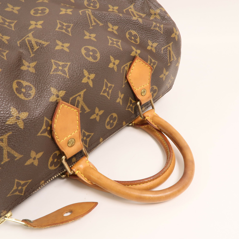LOUIS VUITTON Monogram Speedy 30金扣手挽袋-7