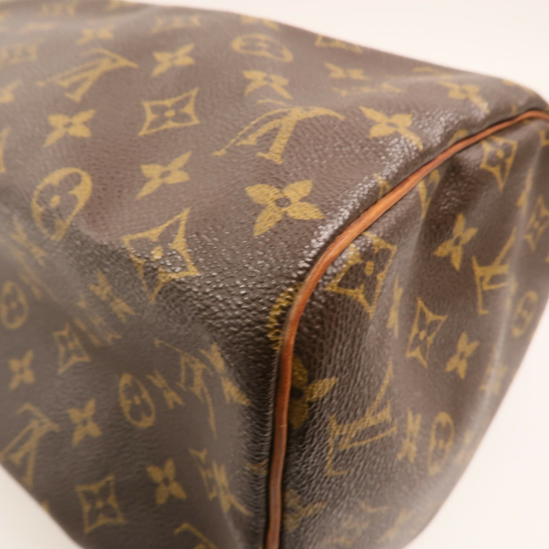 LOUIS VUITTON Monogram Speedy 30金扣手挽袋-10