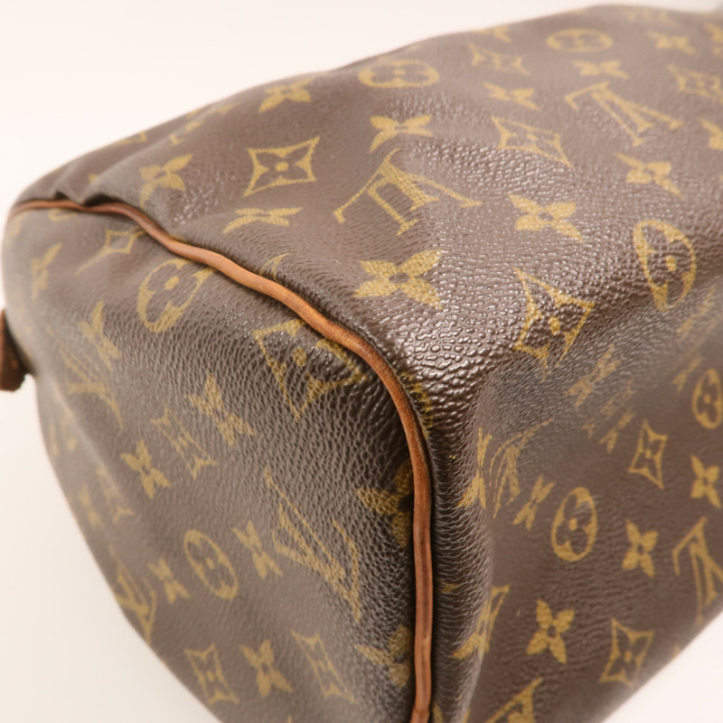 LOUIS VUITTON Monogram Speedy 30金扣手挽袋-11