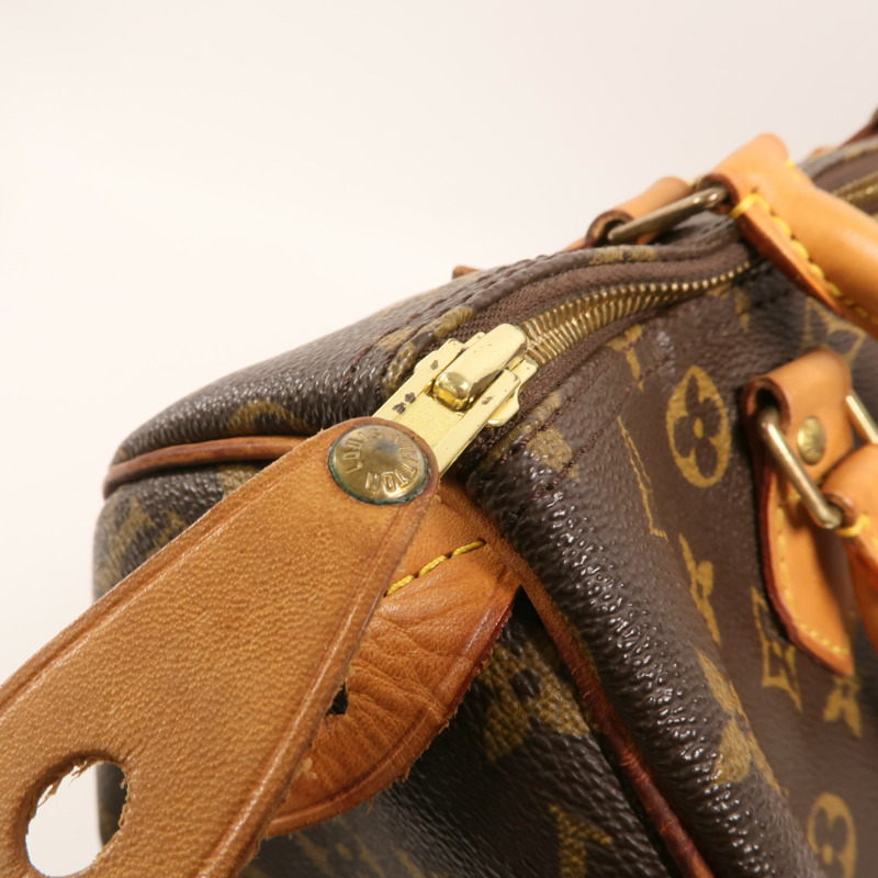 LOUIS VUITTON Monogram Speedy 30金扣手挽袋-13