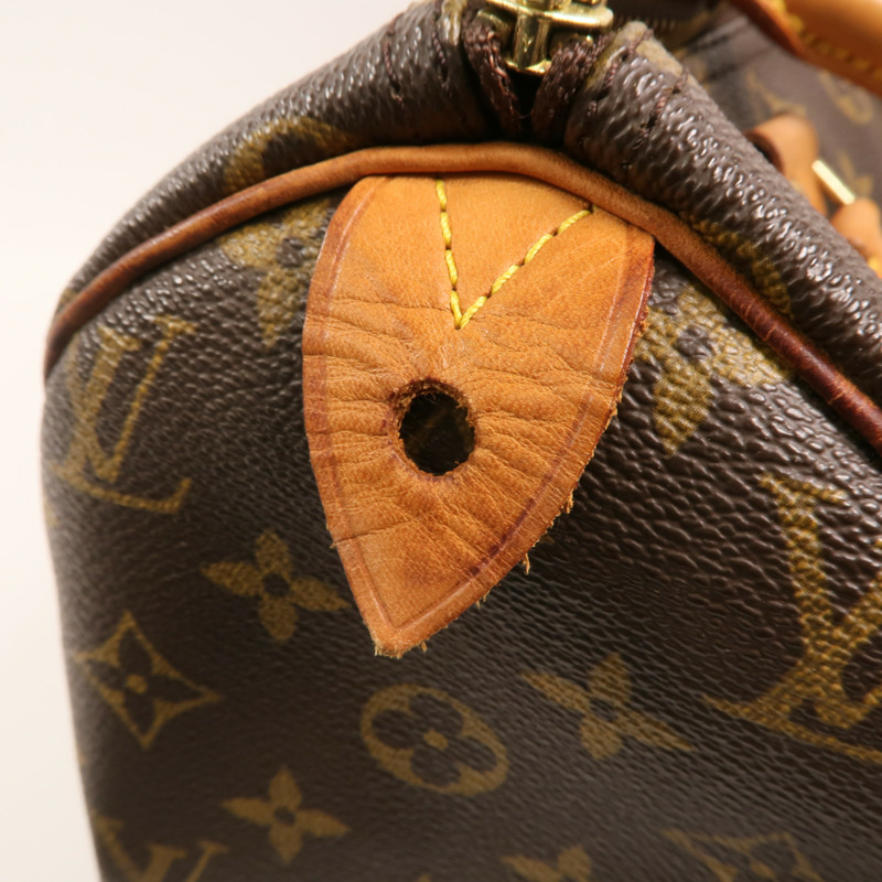 LOUIS VUITTON Monogram Speedy 30金扣手挽袋-14