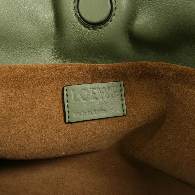 LOEWE 牛皮皮革Mini Flamenco金扣肩背袋-5