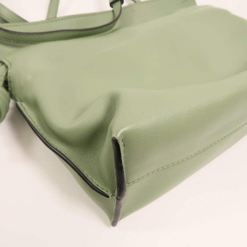 LOEWE 牛皮皮革Mini Flamenco金扣肩背袋-9