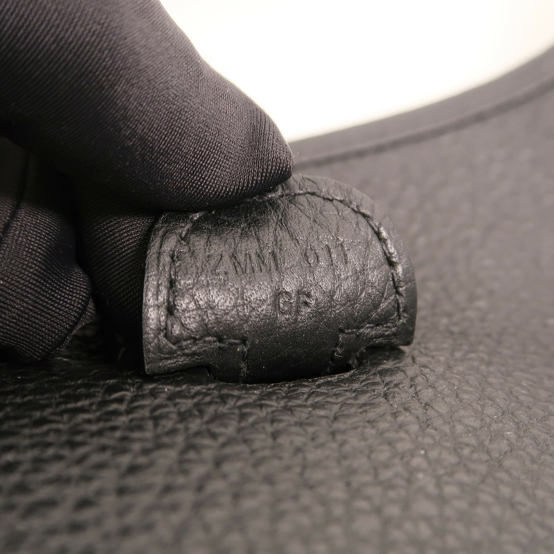 HERMES Clemence皮革Evelyne PM金扣肩背袋Noir-6