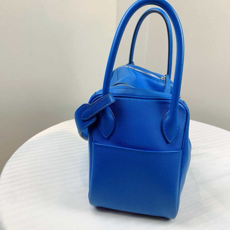 愛馬仕/Hermes Lindy 藍色  萬用配搭 尺寸：26*13*18-3