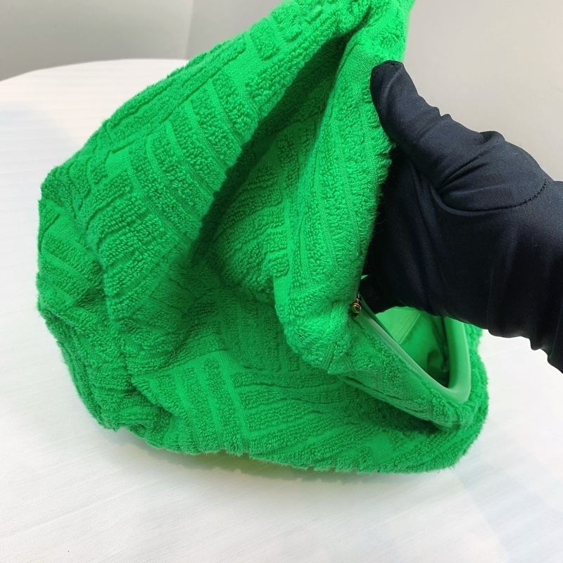 葆蝶家/Bottega Veneta 型格綠色毛巾袋 37*8*22 沒有配件-2