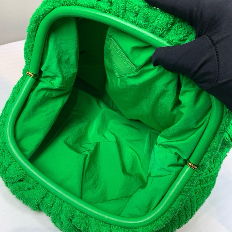 葆蝶家/Bottega Veneta 型格綠色毛巾袋 37*8*22 沒有配件-4